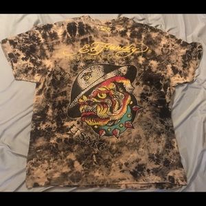 Ed Hardy USMC bulldog shirt size large